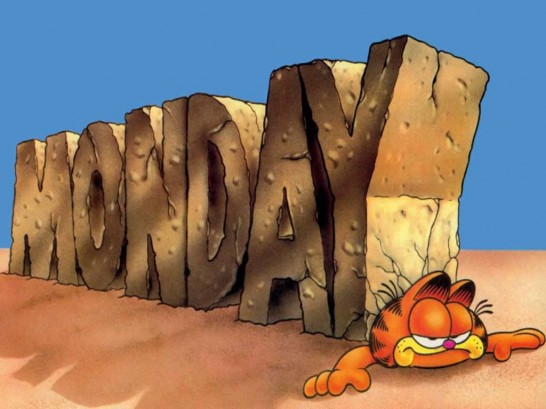 Segunda-feira assustando Garfield