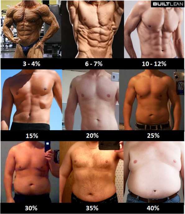 Percentual de gordura para homens